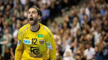 Große Augen. Silvio Heinevetter wird sich auf erhöhten Konkurrenzkampf einstellen müssen - weil die Füchse mit drei Torhütern in die Saison gehen.