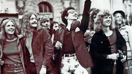 Rauskommen. Demo der Homosexuellen Aktion Westberlin im Jahr 1973. Foto: Rüdiger Trautsch/Schwules Museum