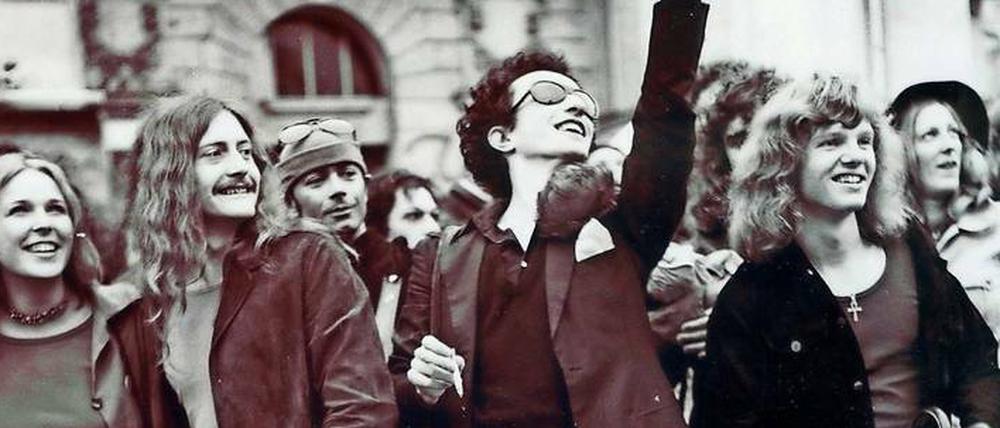 Rauskommen. Demo der Homosexuellen Aktion Westberlin im Jahr 1973. Foto: Rüdiger Trautsch/Schwules Museum
