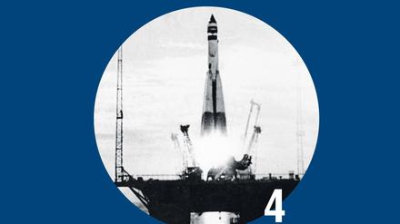 Interkontinentalgeschosse basierend auf Typ R7 beförderten die sowjetischen "Wostok"-Kapseln und "Lunar"-Sonden.