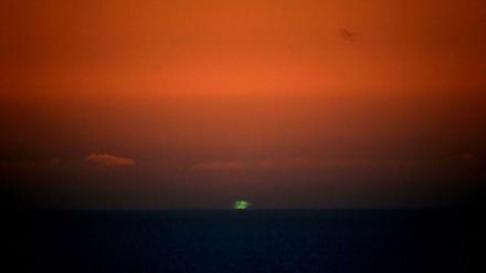 Reines, flimmerndes Gold. Ein grünes Leuchten bei San Fransicso.