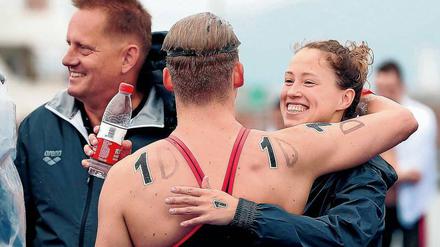 Nummer 1. Sarah Köhler, 25, holte in Südkorea mit der deutschen Freiwasserstaffel Gold. Am Sonntag beginnen für Sie die Vorläufe im Becken.