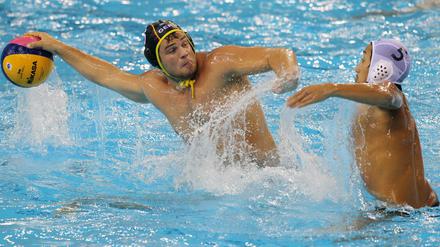 Stämmig. Marco Stamm führte die deutschen Wasserball zum ersten WM-Sieg.