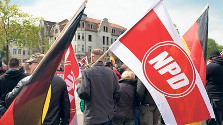 NPD-Demonstration in Erfurt (Archivbild von 2015) 