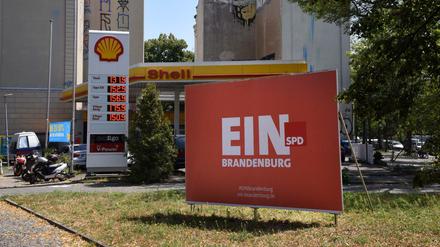 Ob die Brandenburger SPD hier Wähler vermutet? Das Plakat am Görlitzer Park. 