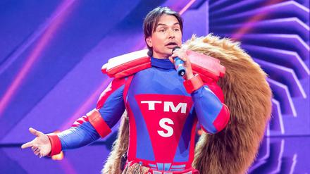 Im Eichhörnchen-Kostüm der Show "The Masked Singer" steckte das Model Marcus Schenkenberg. 