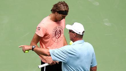 Hat dieses Duo noch Zukunft? Alexander Zverev (l.) und Ivand Lendl (r.).