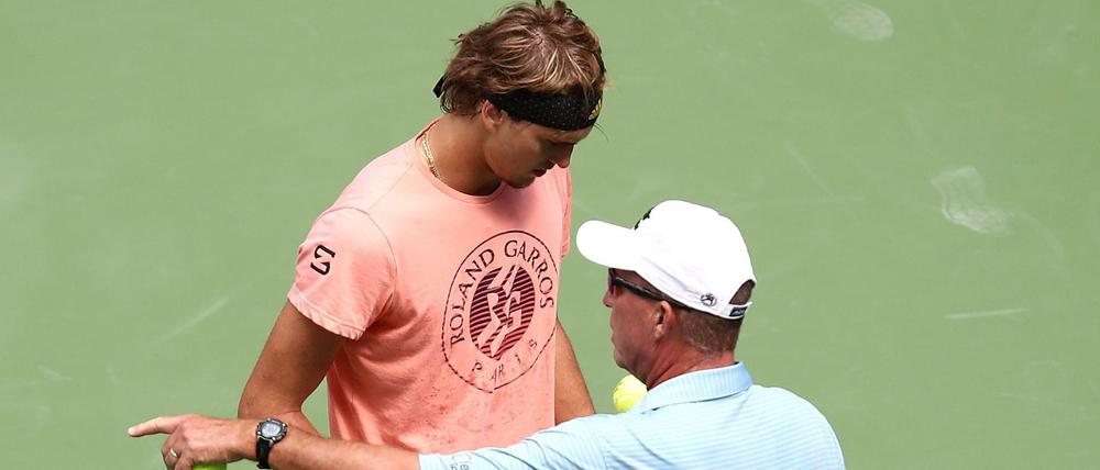 Hat dieses Duo noch Zukunft? Alexander Zverev (l.) und Ivand Lendl (r.).