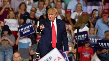 Setzt auf Ausgrenzung: US-Präsident Donald Trump bei einer Rallye in Greenville, North Carolina.