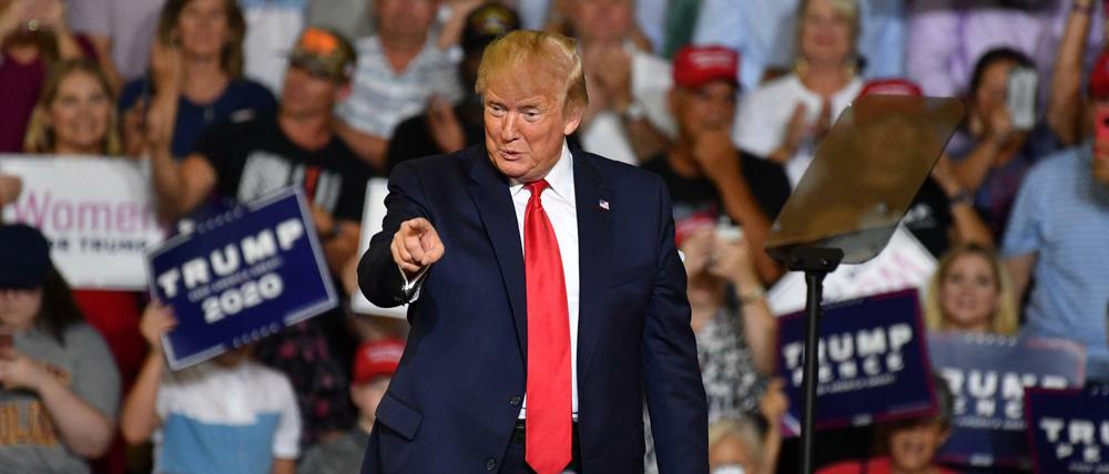 Setzt auf Ausgrenzung: US-Präsident Donald Trump bei einer Rallye in Greenville, North Carolina.