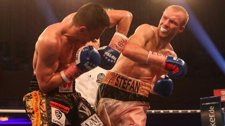 Stefan Härtel (rechts) vs. Robin Krasniqi, 11.5.2019. 