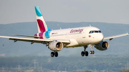 Ein Flugzeug der Fluggesellschaft Eurowings. 
