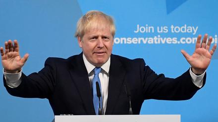 Boris Johnson nach seiner Wohl zum Parteichef der britischen Tories.