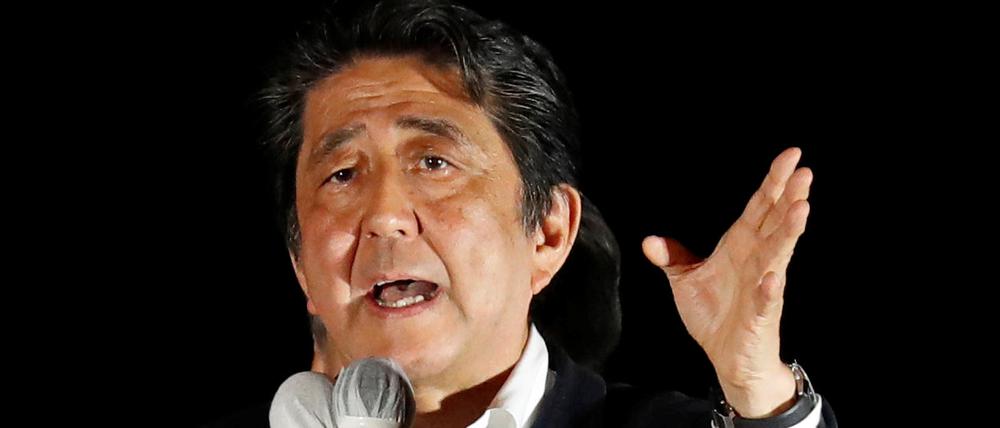 Ministerpräsident Shinzo Abe darf wie erwartet jubeln.