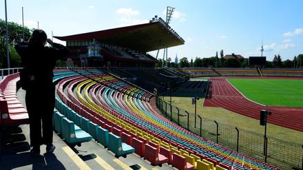 Sehnsuchtsort. Im Friedrich-Ludwig-Jahn-Sportpark holte Viktoria in der vergangenen Saison den Berliner Landespokal.