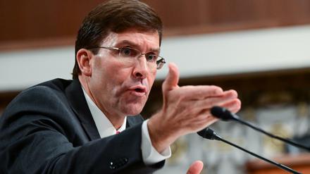 Der neue US-Verteidigungsminister Mark Esper musste eine Anhörung im Senat bewältigen.