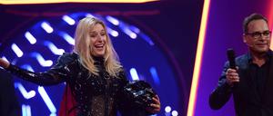 Musste sich enttarnen: Stefanie Hertel war der "Panther" in der Show "The Masked Singer"