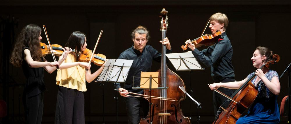 Schwedenpower. Mitglieder des Ensembles O/Modernt im Konzerthaus.