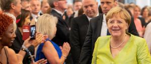  Bundeskanzlerin Angel Merkel kommt zur Eröffnung der Bayreuther Festspiele.