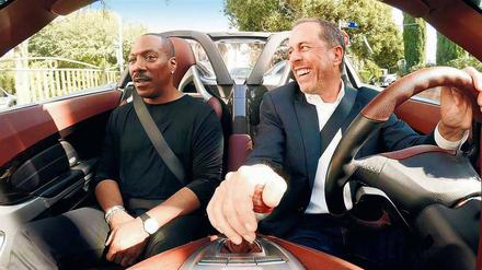 Gegenseitiges Beweihräucherungspingpong in der Netflix-Show „Comedians auf Kaffeefahrt: Frisch gebrüht“.