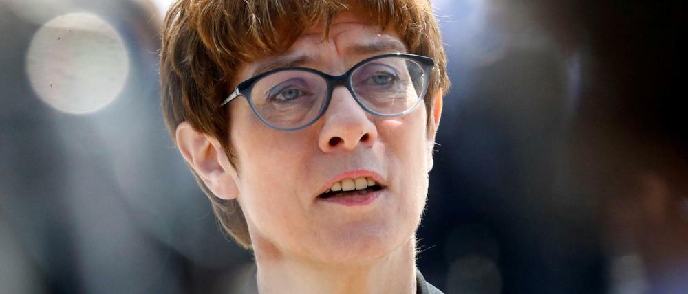 Bundesverteidigungsministerin Annegret Kramp-Karrenbauer (CDU).
