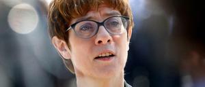 Bundesverteidigungsministerin Annegret Kramp-Karrenbauer (CDU).