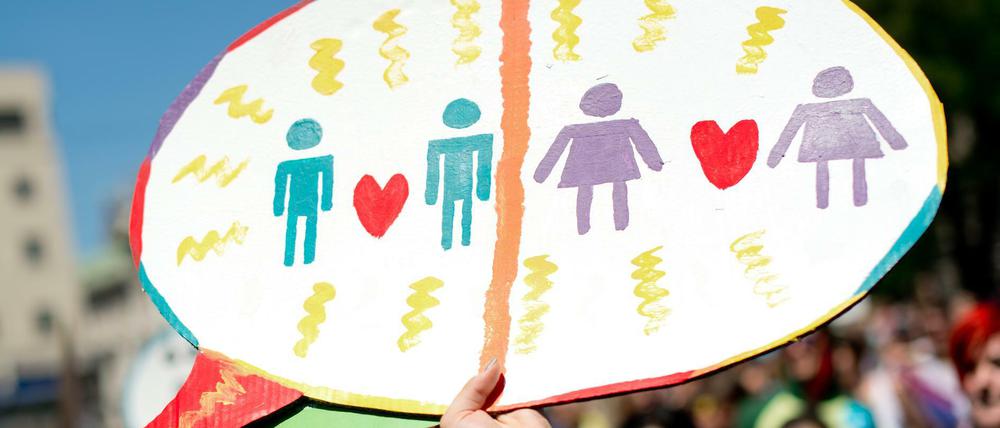 Liebe ist Liebe - hier ein Archivbild vom CSD München.