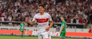Premierentor. Mario Gomez erzielte das erste Tor der neuen Zweitligasaison.