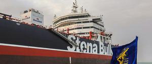 Der festgesetzte britische Tanker „Stena Impero“.