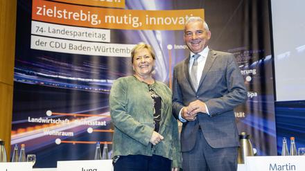 Die neue starke Frau der Südwest-CDU, Susanne Eisenmann, und der Mann, der als Landesvorsitzender und Vize-Regierungschef der grün-schwarzen Landesregierung weiter eine wichtige Rolle spielen wird, Thomas Strobl.