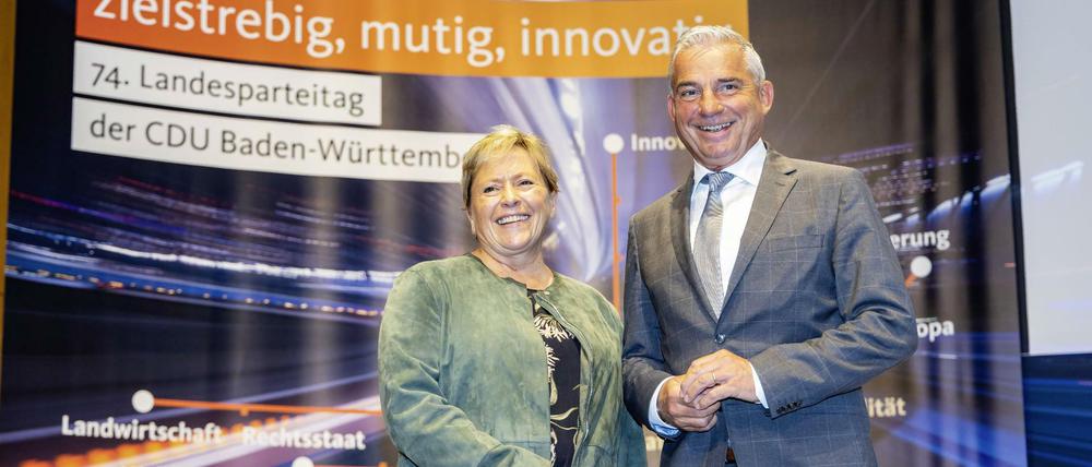 Die neue starke Frau der Südwest-CDU, Susanne Eisenmann, und der Mann, der als Landesvorsitzender und Vize-Regierungschef der grün-schwarzen Landesregierung weiter eine wichtige Rolle spielen wird, Thomas Strobl.