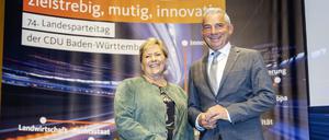 Die neue starke Frau der Südwest-CDU, Susanne Eisenmann, und der Mann, der als Landesvorsitzender und Vize-Regierungschef der grün-schwarzen Landesregierung weiter eine wichtige Rolle spielen wird, Thomas Strobl. 