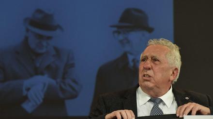 Egon Krenz bei der Präsentation seines Buches „Wir und die Russen“ 