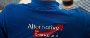 Ein Parteimitglied der Alternative für Deutschland