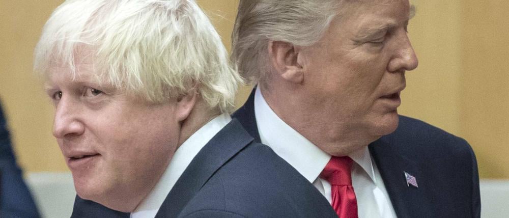 Boris Johnson (l.) und Donald Trump können beide Stimmungen erzeugen - und damit glaubwürdiger werden?