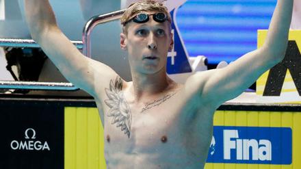 Wieder Gold. Florian Wellbrock ist Weltmeister über 1500 Meter Freistil.
