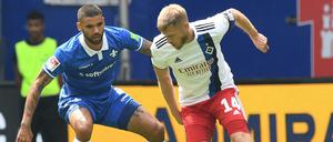 Elfmeterheld. Hamburgs Aaron Hunt (r.) erzielte den späten Ausgleich.