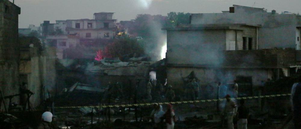 Absturzstelle in Rawalpindi