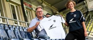 Trikotwerbung mal anders. Der SV Babelsberg setzt einmal mehr Zeichen. 