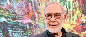 Der Maler Gerhard Richter, aufgenommen während der Pressekonferenz im Museum Barberini. 