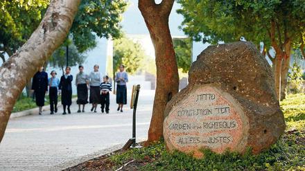 Der Garten der Gerechten in Yad Vashem erinnert an Nicht-Juden, die Juden vor dem Holocaust gerettet haben.