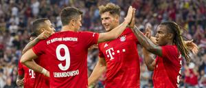Die Bayern-Spieler hatten viel Grund zum Jubeln. 