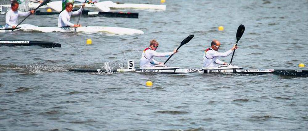 Jacob Schopf (links) und Max Hoff sind gut drauf.