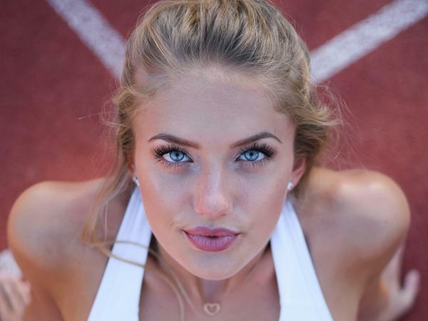 Nach oben: Sprinterin Alica Schmidt startet zum ersten Mal über 400 Meter bei den deutschen Meisterschaften im Aktivenbereich.