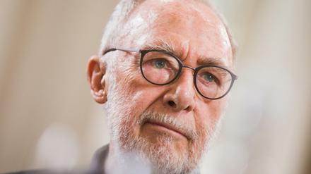 Der Künstler Gerhard Richter bei einem Pressetermin. Der gebürtige Dresdner will sein Werk lieber in Berlin ausstellen als in Köln.
