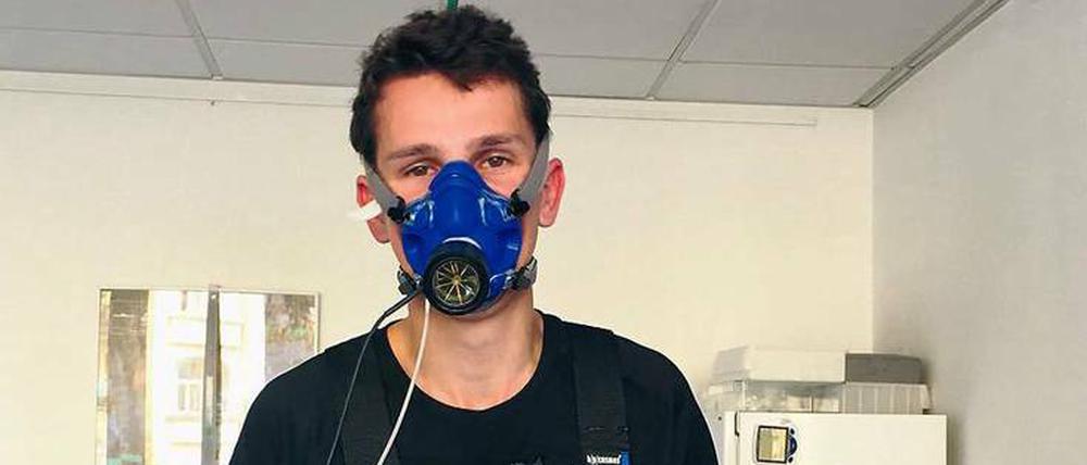 Felix Hackenbruch auf dem Weg zum Mars - zumindest optisch.