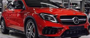 Um diesen "einheizenden" Mercedes-AMG ging es.