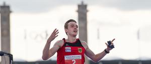 Der Potsdamer Fabian Liebig feiert seinen ersten Titel im Modernen Fünfkampf.