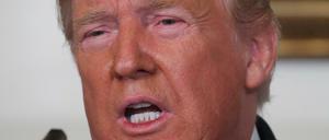 U.S. President Donald Trump speaks about the shootings in El Paso and Dayton in the Diplomatic Room of the White House in Washington, U.S., August 5, 2019. REUTERS/Leah Millis