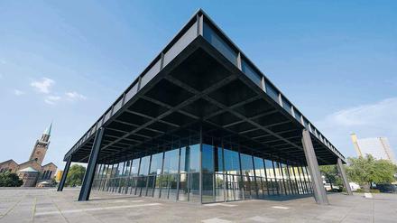 Glänzt wie neu. Die Neue Nationalgalerie soll im nächsten Jahr wieder für Besucher zugänglich sein.